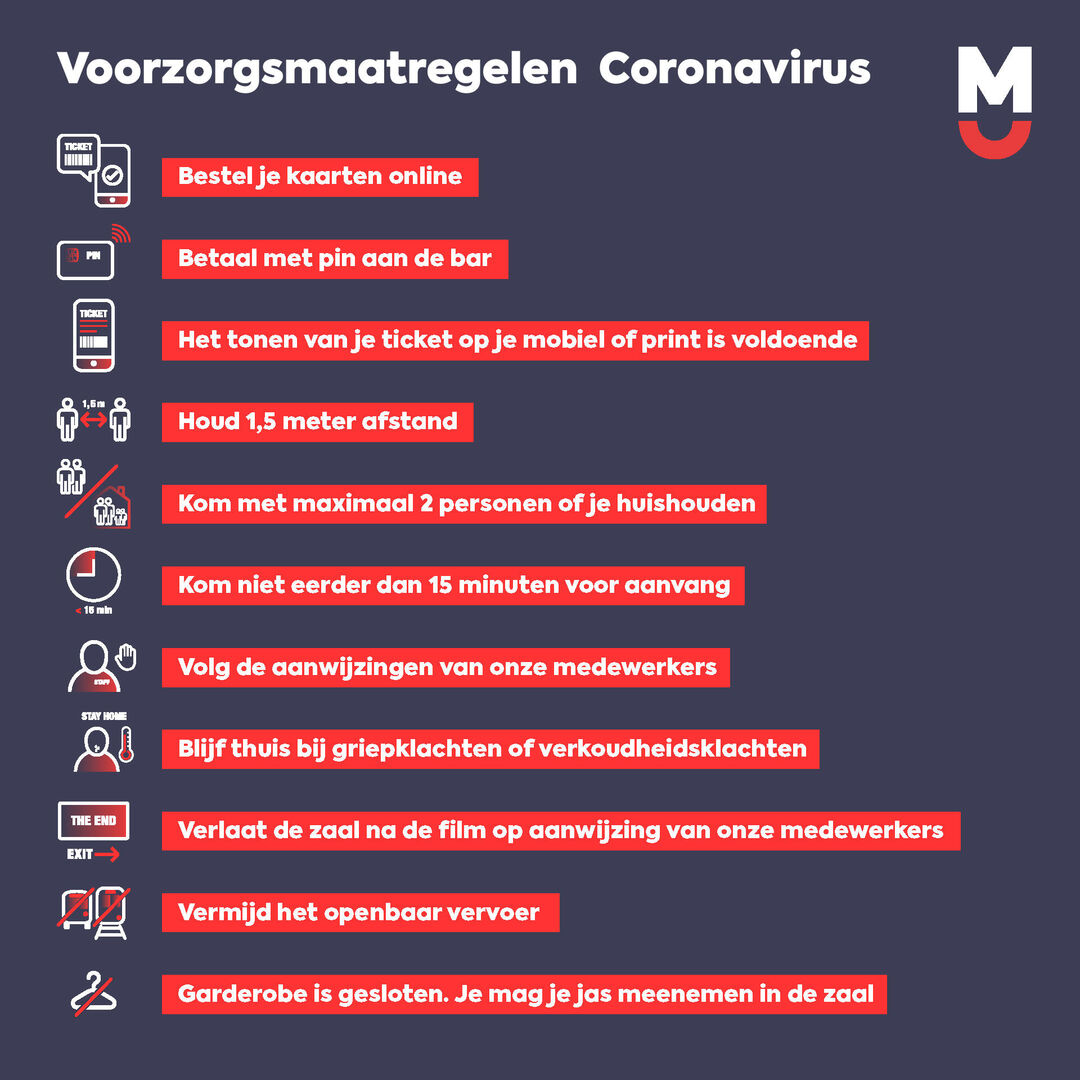 Dit zijn onze maatregelen voor een veilig filmbezoek