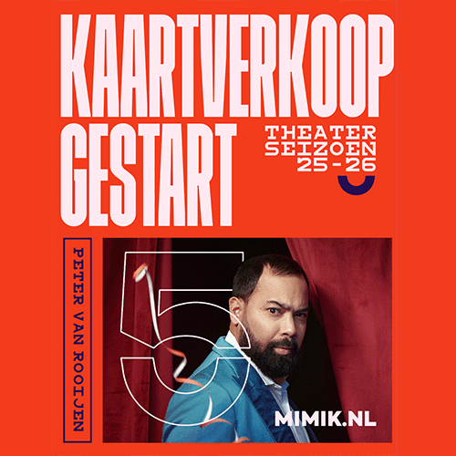 Kaartverkoop theaterseizoen 2025-2026 gestart